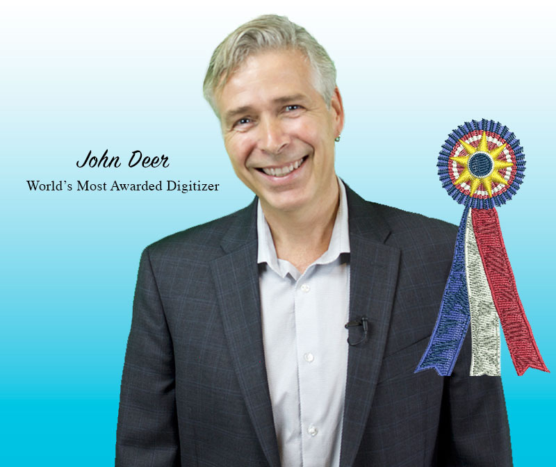 John Deer World's Most Awarded Digitizer