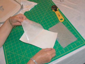 sticking organza for embroidery