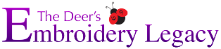 The Deer's Embroidery Legacy Logo