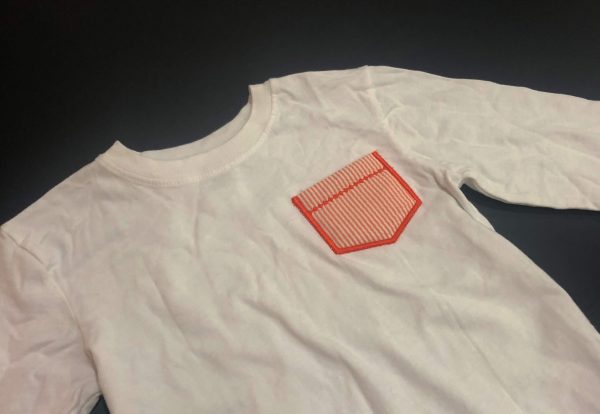DYI Monogram Pocket Tee Shirt Embroidery 