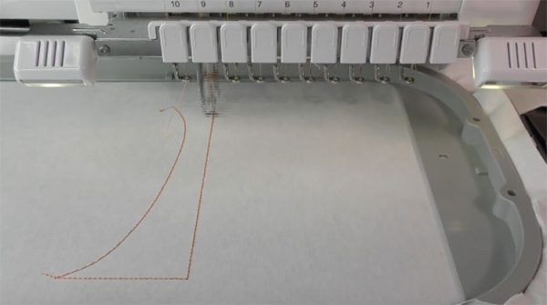 embroidery placement line