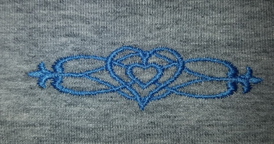 Knit Hierloom Embroidery No Stabilizer