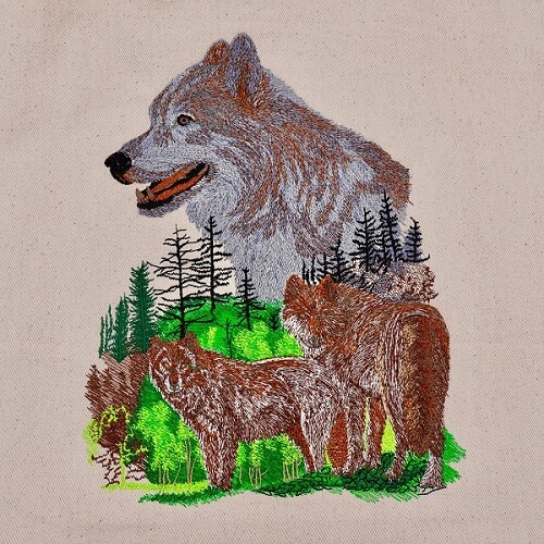 Embroidery Legacy - Large Legacy Collection Wolf Pack