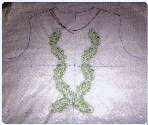 lace embroidered shirt pattern