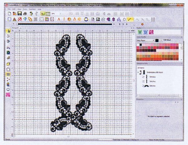 lace embroidery editing software