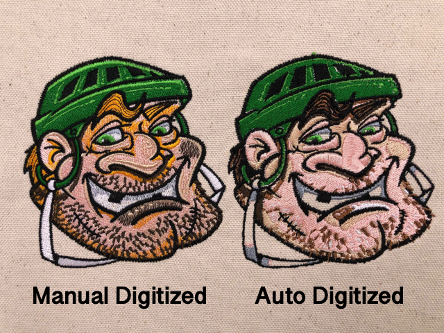 manual vs auto digitized designs