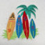 surf boards embroidey design