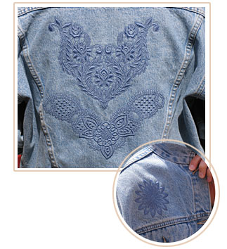 lace jacket front