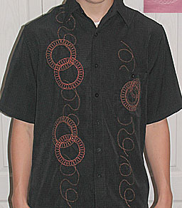 spiral stitch shirt