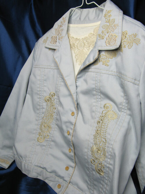 jacket with lace