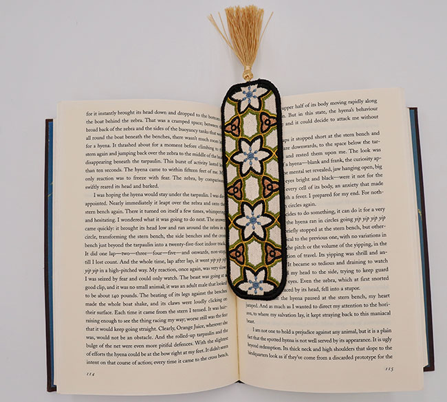 How to embroider a in-the-hoop bookmark