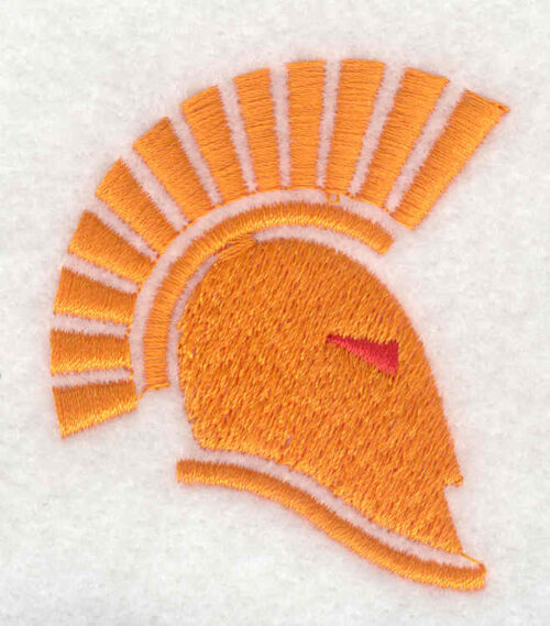 trojan helmet embroidery design