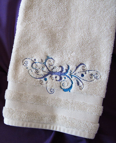 scrollworks towel
