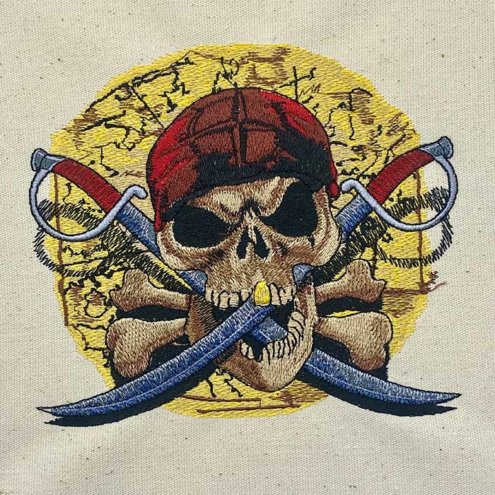 pirate revenge embroidery design