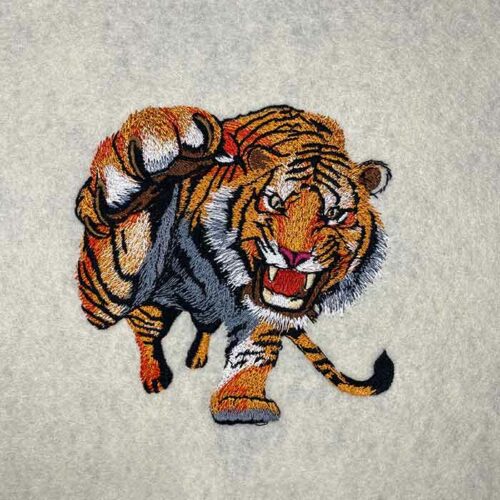 Tiger Prowl embroidery design