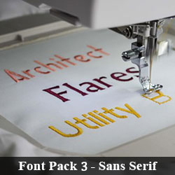 Font Pack 3 - Sans serif