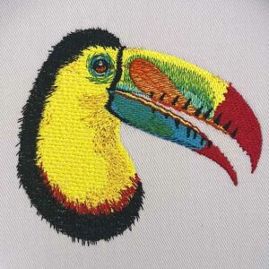 Toucan embroidery design