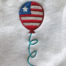4th of July balloon applique embroidery design