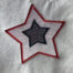 4th of July mylar star embroidery design