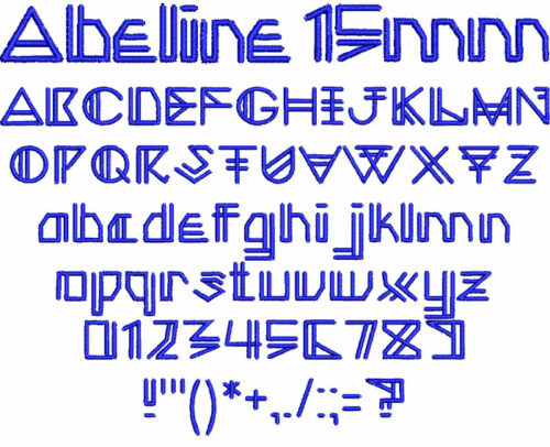 Abeline 15mm Font 1