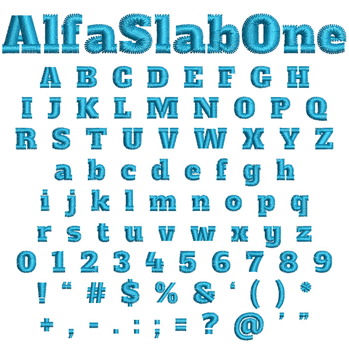 Alpha Slab One Font 1