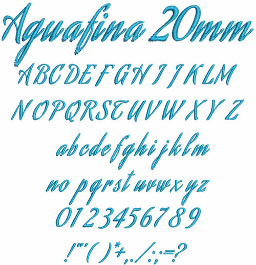 Agunafina 20mm Font 1