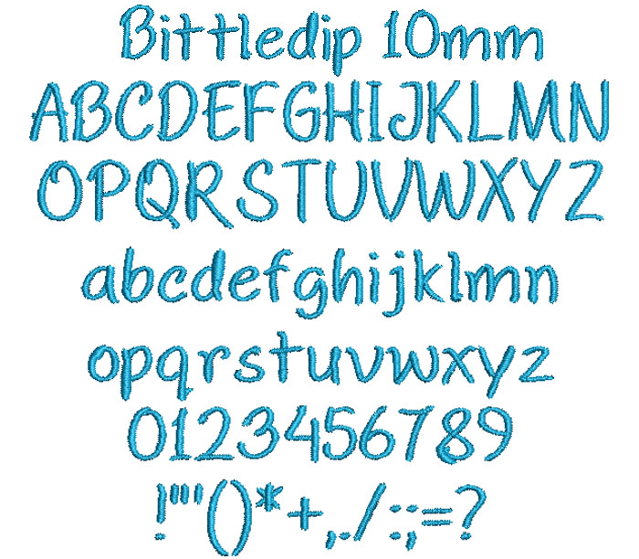 Bittledip 10mm Font 1