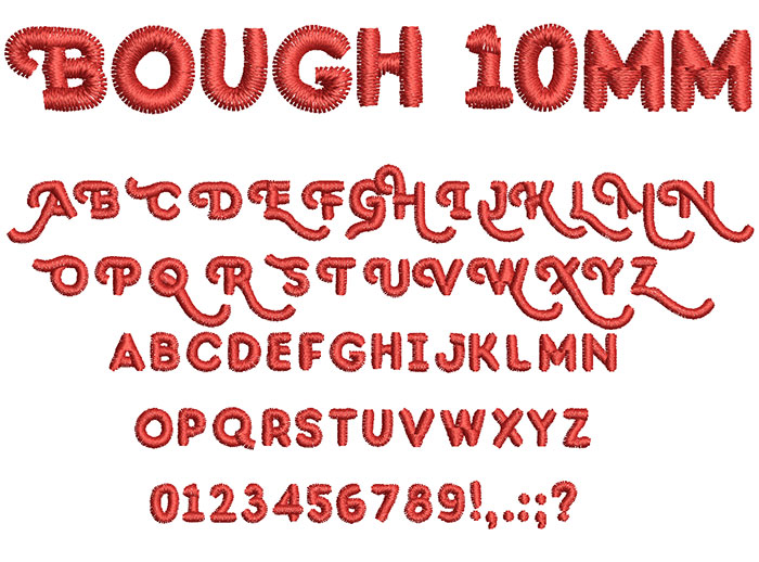 Bough 10mm Font 1