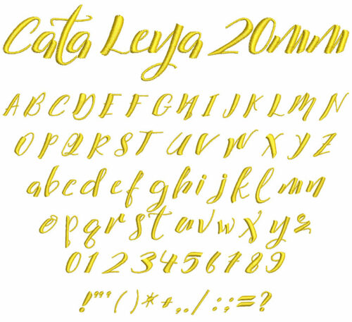 Cata Leya 20mm Font 1