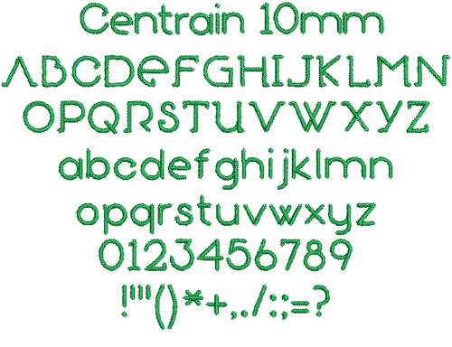 Centrain 10mm Font 1