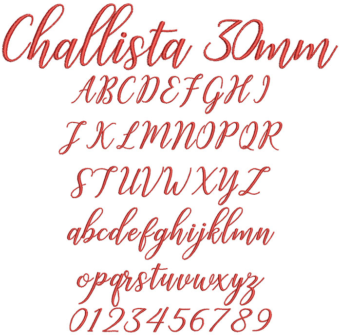 Challista 30mm Font 1