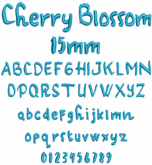 Cherry Blossom 15mm Font 1