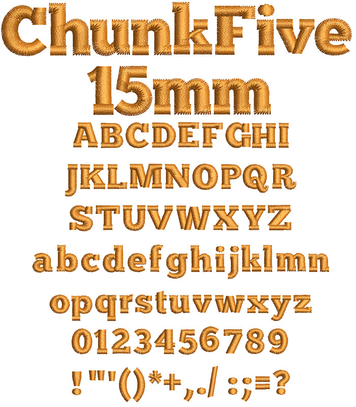 Chunk Five 15mm Font 1