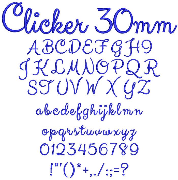 Clicker 30mm Font 1