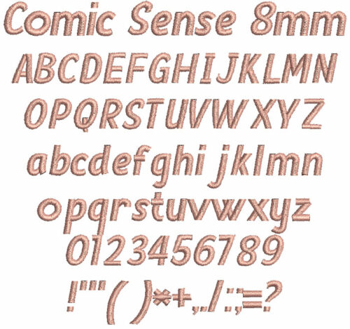 Comic Sense 8mm Font 1