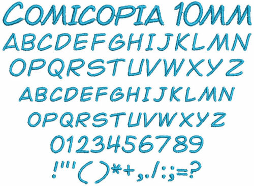 Comicopia 10mm Font 1