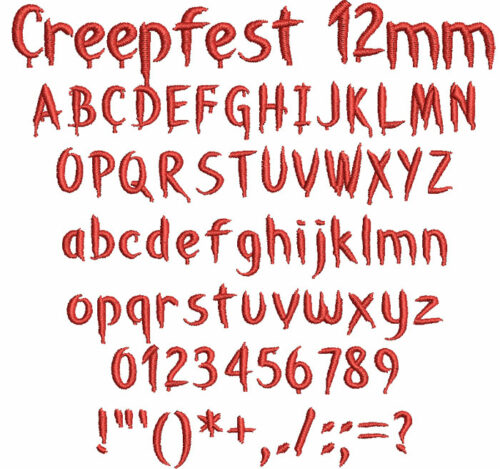 Creepfest 12mm Font 1