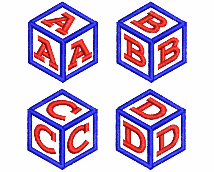 Cube Monogram 50mm Font 2