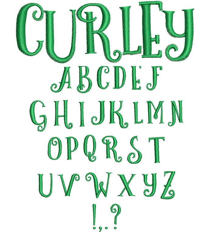 Curley 25mm Font 1