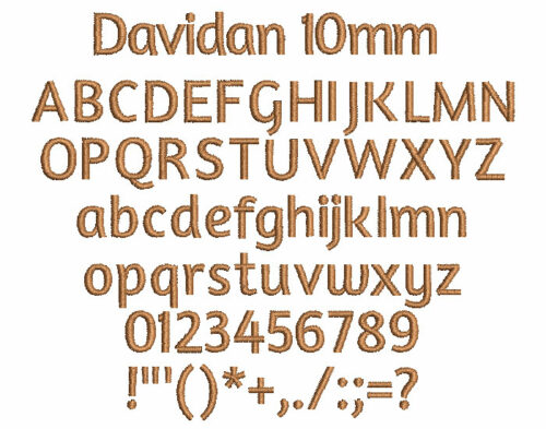 Davidan 10mm Font 1