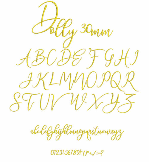 Dolly 30mm Font 1