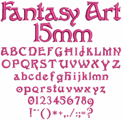 Fantasy Art 15mm Font 1
