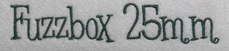 Fuzzbox 25mm Font 3