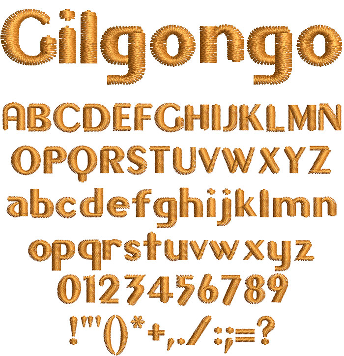 Gilgongo 10mm Font 1