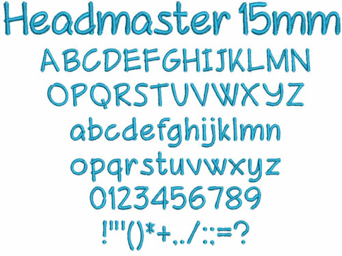 Headmaster 15mm Font 1