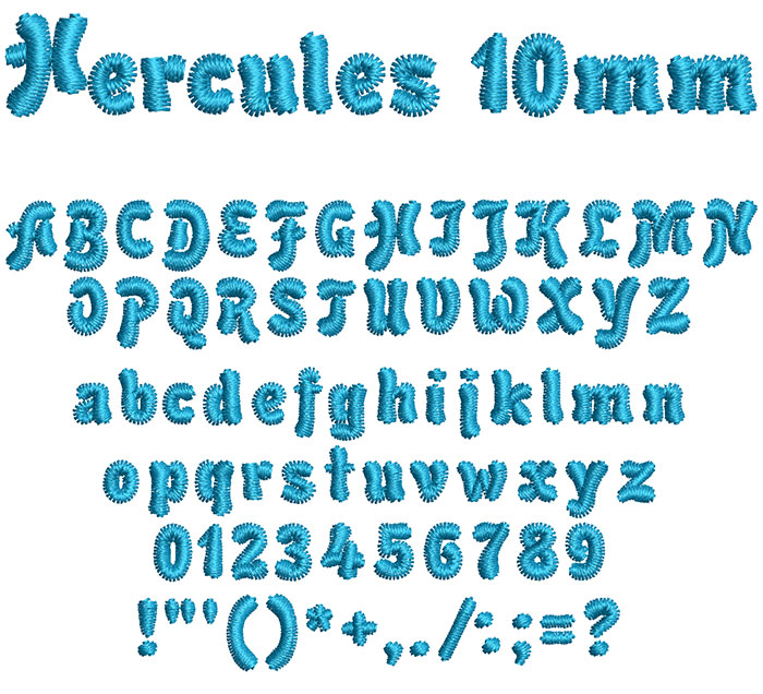Hercules 10mm Font 1