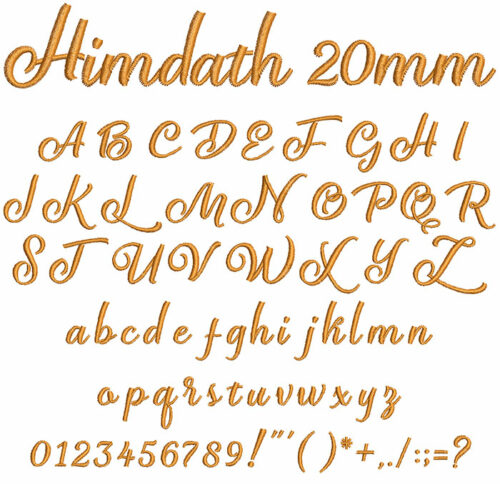 Himdath 20mm Font 1
