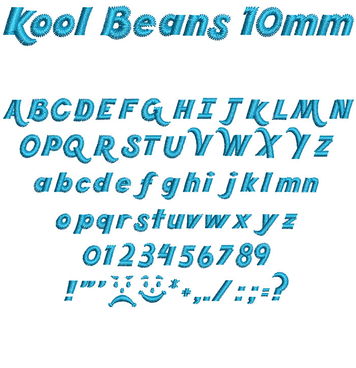 Kool Beans 10mm Font 1