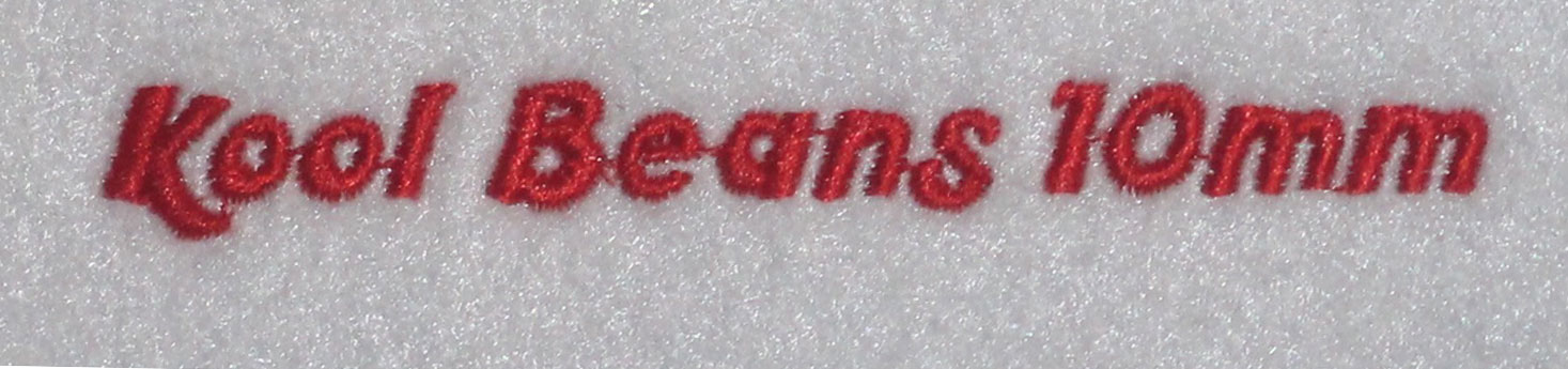 Kool Beans 10mm Font 3