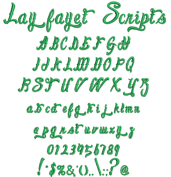 Layfayet Scripts Font 1